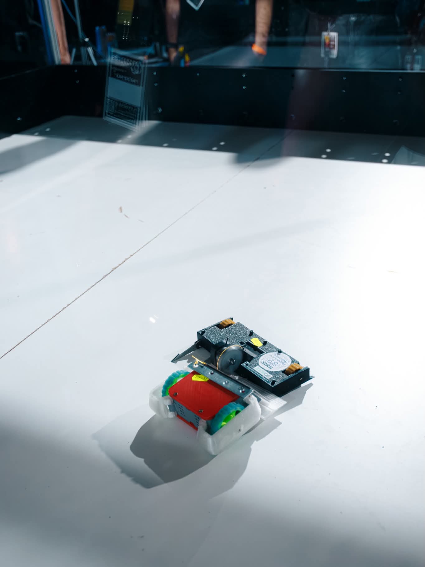 Combat robot on the floor