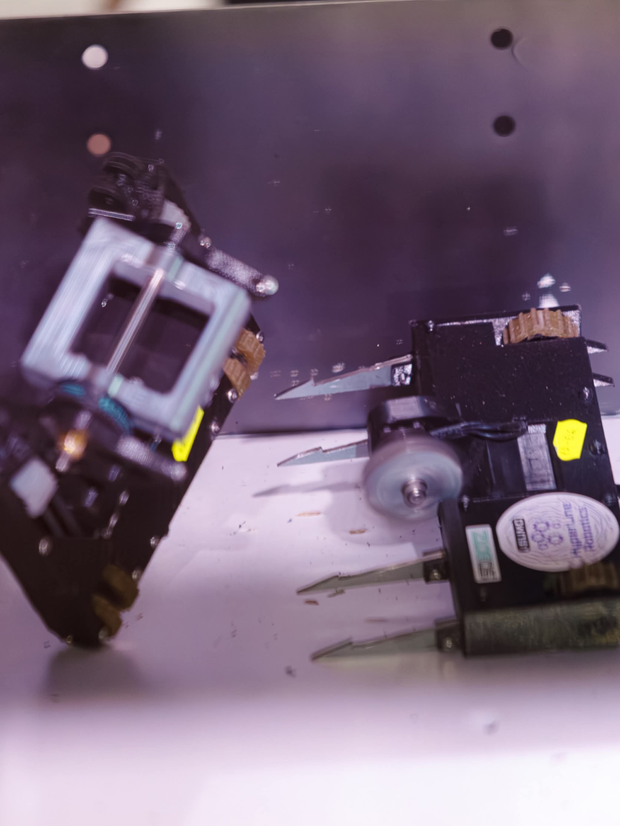 Combat robots clashing
